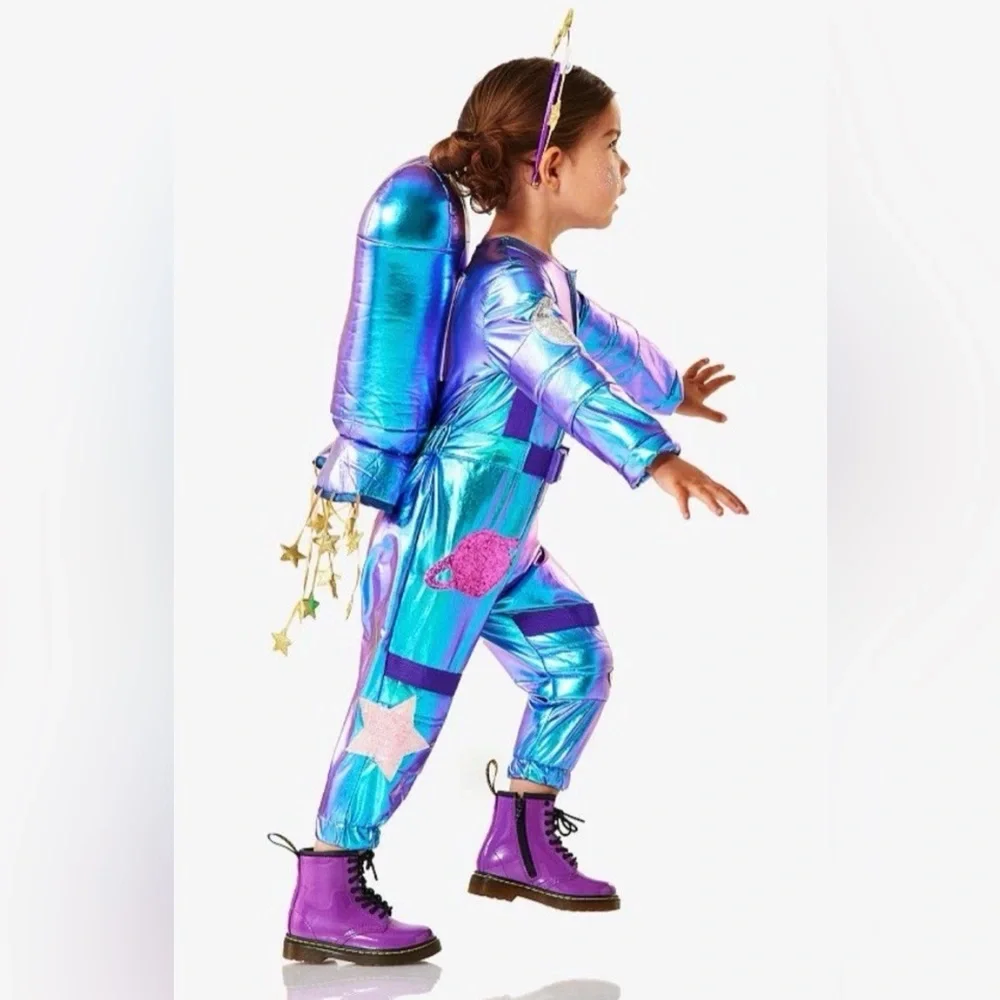 Pottery Barn Kids | Cosmic Sparkle Astronaut Light Up Space Suit Costume | 3T